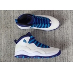 Wholesale Cheap Womens Jordan 10 Charlotte White/Light Purple-Blue