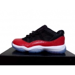 Wholesale Cheap Air Jordan 11 For Womens Shoes Fashion red/black