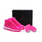 Wholesale Cheap Air Jordan 11 GS Shoes Pink/white