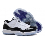 Wholesale Cheap Air Jordan 11 Low Womens Shoes White/black