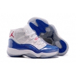 Wholesale Cheap Air Jordan 11 Womens Girls Shoes Blue/white-red