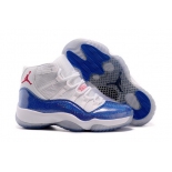 Wholesale Cheap Air Jordan 11 Womens Girls Shoes Blue/white-red