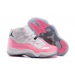 Wholesale Cheap Cheap Jordan 11 Womens Girls Shoes Pink/white-black