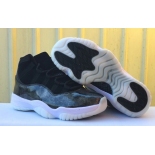 Wholesale Cheap Womens Air Jordan 11 Barons Black/white-metallic silver