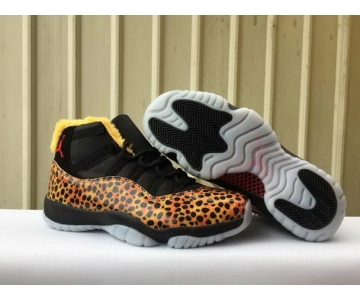 Wholesale Cheap Womens Air Jordan 11 Customs Shoes Yellow/Black