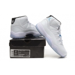 Wholesale Cheap Womens Air Jordan 11 GS Shoes White/Legend blue