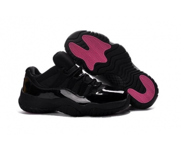 Wholesale Cheap Women's Air Jordan 11 Low Retro Shoes Black/pink