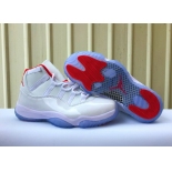 Wholesale Cheap Women's Air Jordan 11 Retro Shoes White/Red