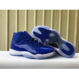 Wholesale Cheap Womens Air Jordan 11 True Blue Blue/White