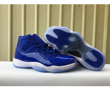 Wholesale Cheap Womens Air Jordan 11 True Blue Blue/White