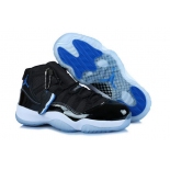 Wholesale Cheap Womens Air Jordan 11 (XI) Retro Shoes black/blue-white