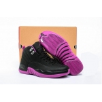 Wholesale Cheap Womens Air Jordan 12 GS Hyper Violet Purple/Black