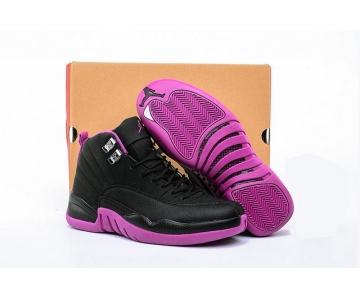 Wholesale Cheap Womens Air Jordan 12 GS Hyper Violet Purple/Black