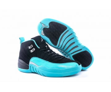 Wholesale Cheap Womens Air Jordan 12 Hyper Jade Gamma Blue/Black