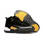 Wholesale Cheap Womens Air Jordan 12 Retro Shoes Black/Gold White