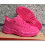 Wholesale Cheap Womens Jordan 12 Retro Shoes All Pink