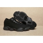 Wholesale Cheap Women's Air Jordan 13 Low Shoes All Black