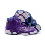 Wholesale Cheap Womens Air Jordan 13 Violet Purple/blue-white