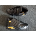 Wholesale Cheap Women's Air Jordan 14 Shoes Black/Metallic Gold