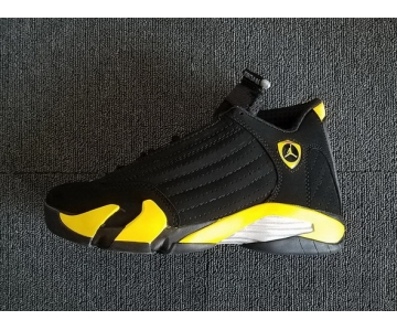 Wholesale Cheap Womens Air Jordan 14 Thunder Black/Yellow