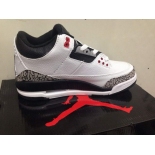 Wholesale Cheap AIR JORDAN 3 INFRARED 23 GS Shoes White/Cement Grey-Infrared 23-Black
