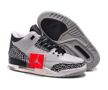 Wholesale Cheap Jordan 3 For Womens Shoes Cool grey