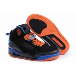 Wholesale Cheap Womens Jordan 3.5 Spizike Shoes Black/Blue/Orange