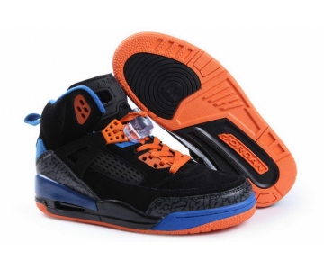 Wholesale Cheap Womens Jordan 3.5 Spizike Shoes Black/Blue/Orange