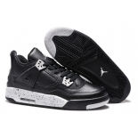 Wholesale Cheap Air Jordan 4 For Womens Shoes Oreo Black/gray