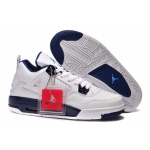 Wholesale Cheap Air Jordan 4 For Womens Shoes white/blue