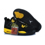 Wholesale Cheap Air Jordan 4 Womens Shoes yellow/black
