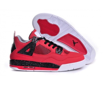 Wholesale Cheap Womens Air Jordan 4 (IV) Retro Shoes Dark Red/black-white