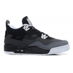Wholesale Cheap Womens Air Jordan 4 (IV) Retro Shoes black/gray-white