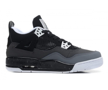 Wholesale Cheap Womens Air Jordan 4 (IV) Retro Shoes black/gray-white