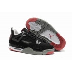 Wholesale Cheap Womens Air Jordan 4 Shoes Black/Wine red
