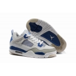 Wholesale Cheap Womens Air Jordan 4 Shoes Blue/Light gray