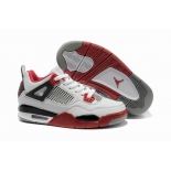 Wholesale Cheap Womens Air Jordan 4 Shoes Red/White/Black