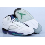 Wholesale Cheap Air Jordan 5 For Womens Shoes White/blue