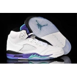 Wholesale Cheap WMS Jordan 5 Shoes White/Purple