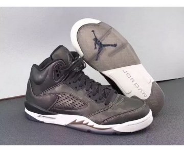 Wholesale Cheap Womens Jordan 5 Premium Heiress Metallic Field Black/Light Bone-Metallic Field