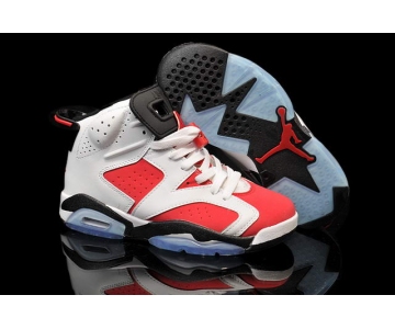 Wholesale Cheap AIR JORDAN 6 Carmine GS Shoes Red/white-black