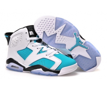 Wholesale Cheap Air Jordan 6 For Womens Shoes Blue/white