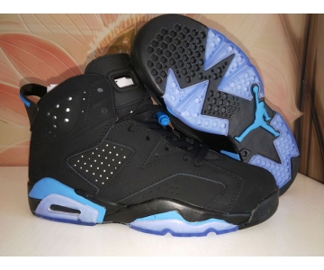 Wholesale Cheap Womens Air Jordan 6(VI) Retro Shoes Black/Blue