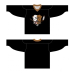 Custom Black Sudbury Bulldogs Hockey Jersey