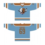 Shore 69 Blue Sudbury Bulldogs Hockey Jersey