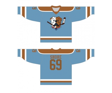 Shore 69 Blue Sudbury Bulldogs Hockey Jersey