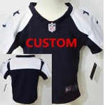 Custom Nike Dallas Cowboys Blue Thanksgiving Toddlers Jersey