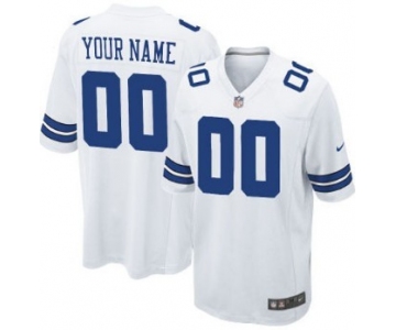 Kids' Nike Dallas Cowboys Customized White Limited Jersey