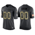 Men's Dallas Cowboys Custom Anthracite Camo 2016 Salute To Service Veterans Day NFL Nike Limited Jersey