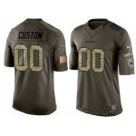 Men's Dallas Cowboys Custom Olive Camo Salute To Service Veterans Day NFL Nike Limited Jersey